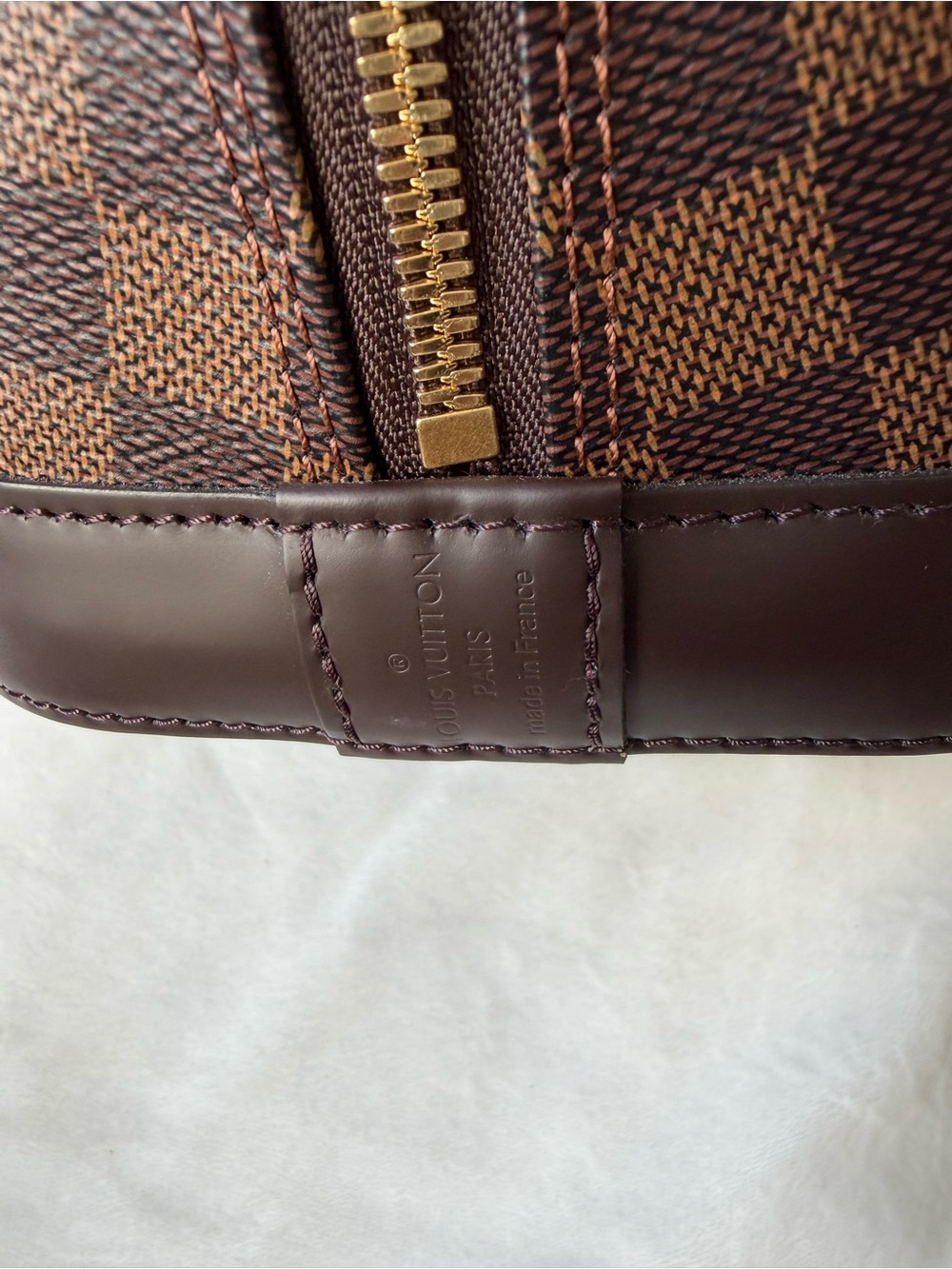 Louis Vuitton Alma PM in Damier Ebene - Picture 11 of 15